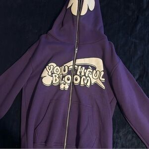 Youthful Bloom Purple Hoodie